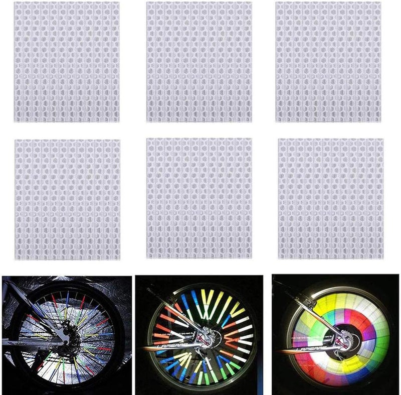 SOPINEKO 72Pcs Spoke Reflectors Wheel Decoration Warning Spoke Skin Covers Trim Wrap Cover Pipe for Night Cycling Riding Motorcycle Motocross Pit Dirt Bike - Image 1